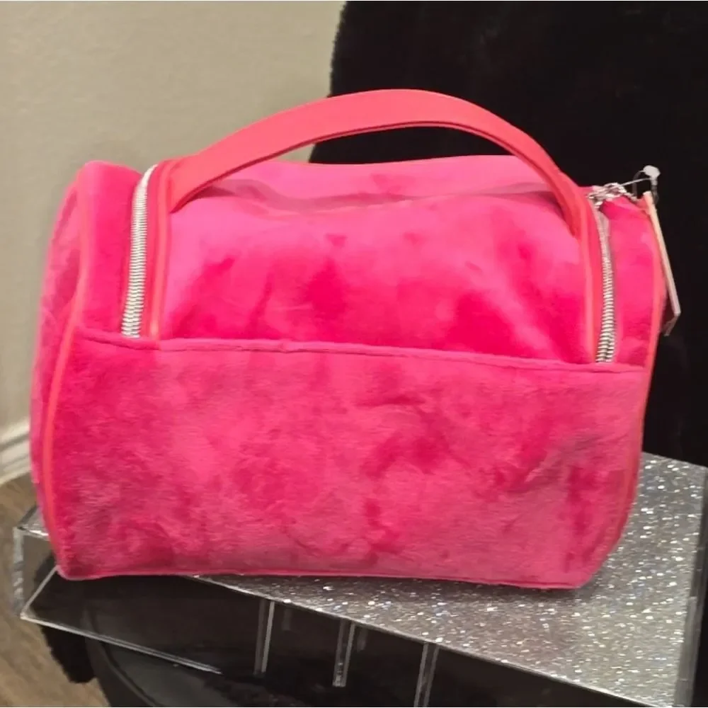 Juicy‎ Couture Ombre Rhinestone Logo Velour Hanging Cosmetic Bag
